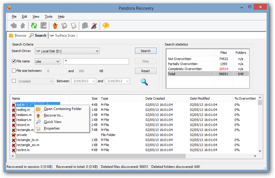 restore file software free download