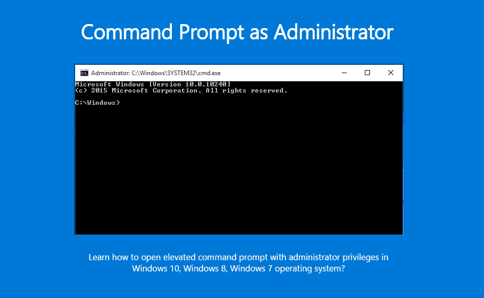 admin command prompt