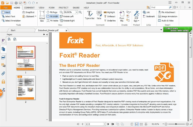 adobe pdf reader free download foxit