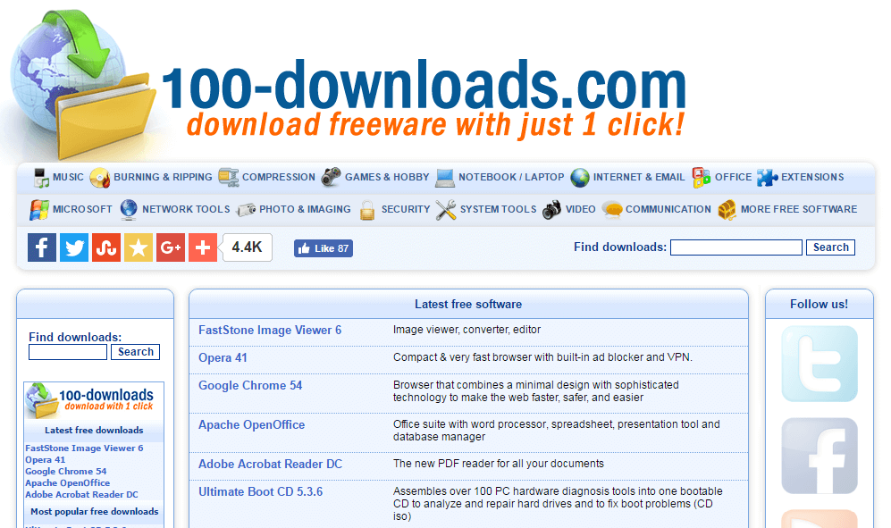 pc free software download sites