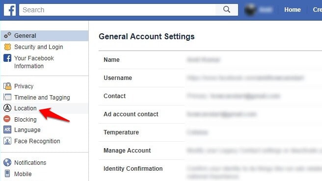 how to view your location history on facebook