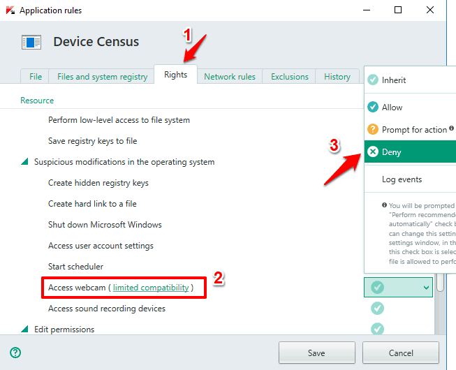 device census asking for webcam access