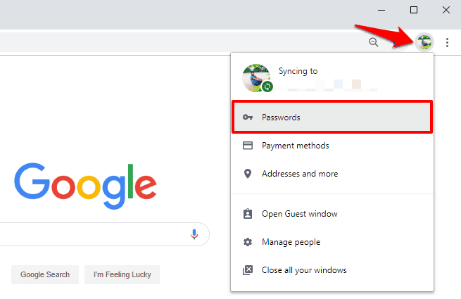delete all passwords from chrome