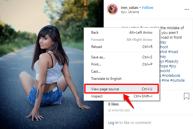 how to download instagram photos on pc