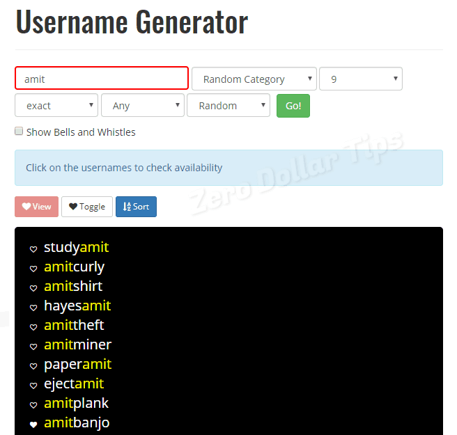 Username generator witty Funny Username