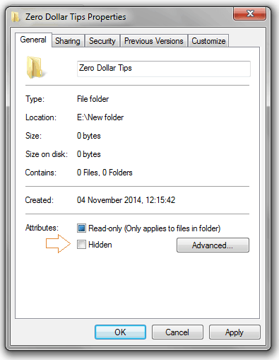 Show Hidden Files and Folders