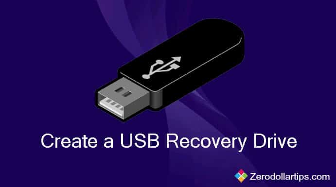 create a usb recovery drive in windows 8.1 