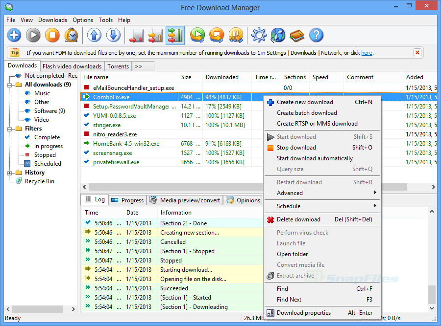 free file download manager software