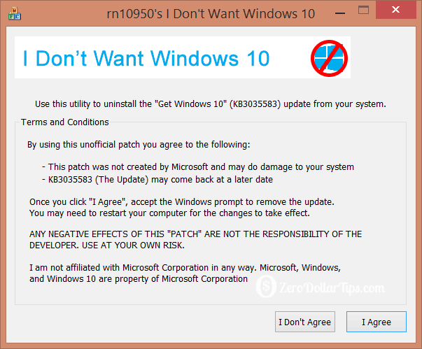 remove windows 10 upgrade notification