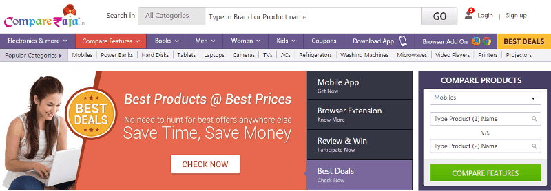 websites to compare prices