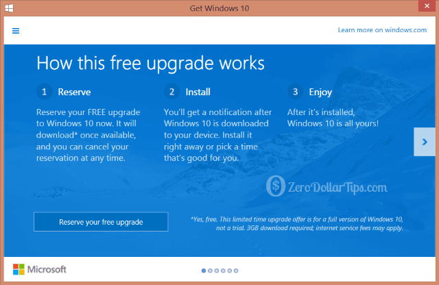 windows 10 upgrade notification