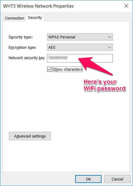 recover wifi password