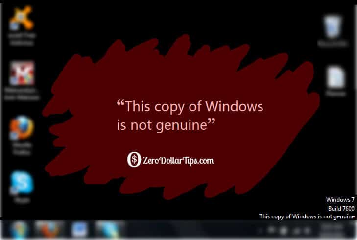 This copy of windows is not genuine