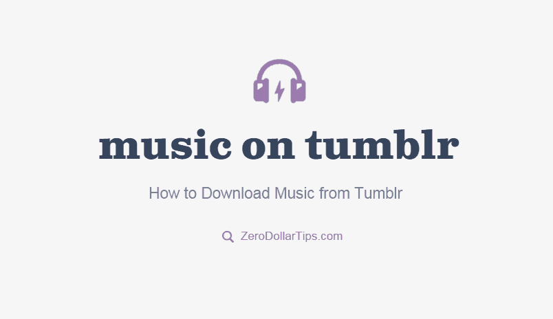 download music from tumblr