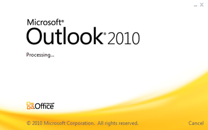outlook 2010 search not working