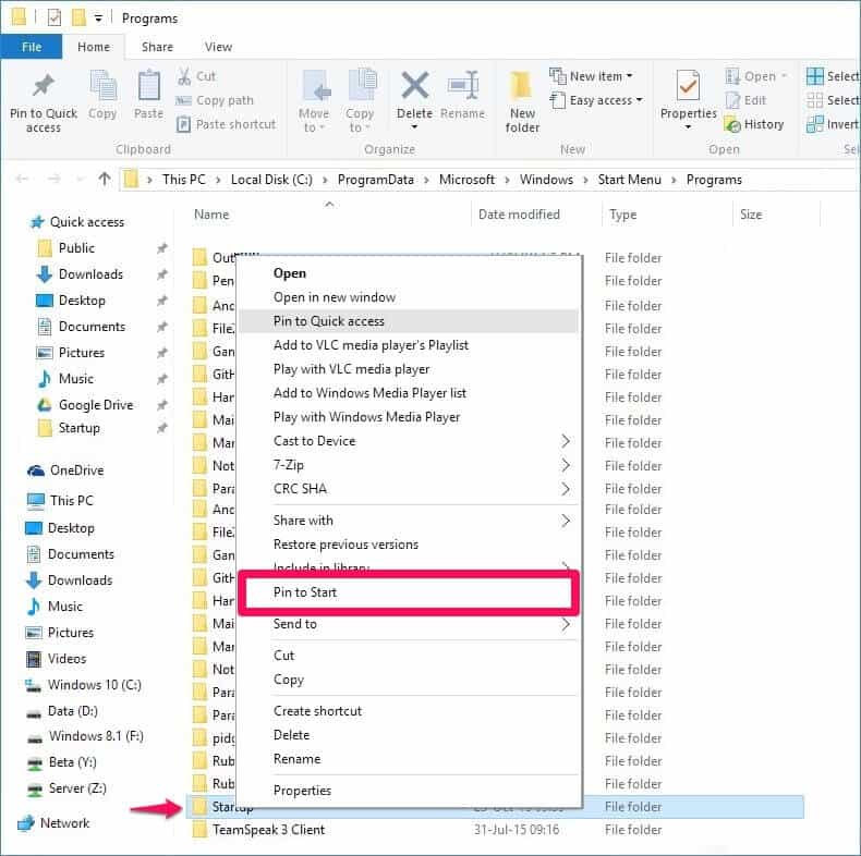 Where is the Startup Folder in Windows 10?