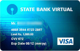 sbi virtual card