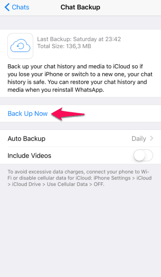 restore whatsapp backup