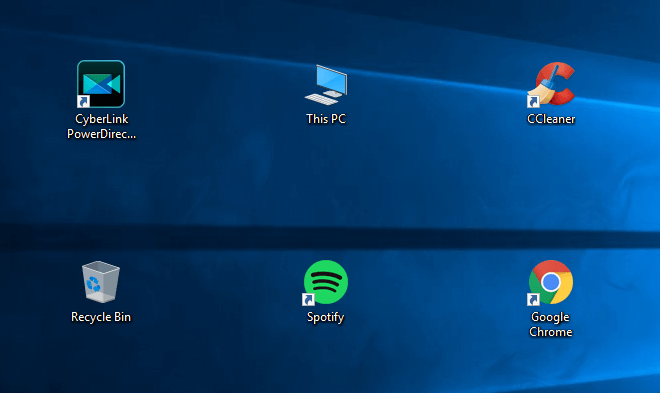windows 10 desktop icons spacing