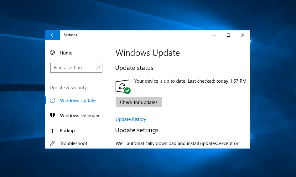 how to check for updates in windows 10