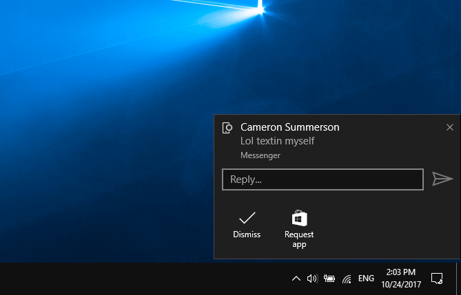sync android notifications with windows 10