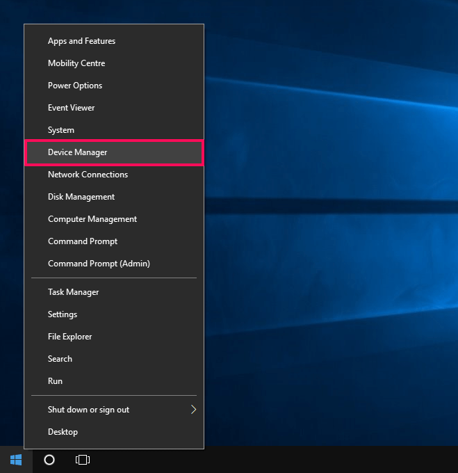 device manager Windows 10