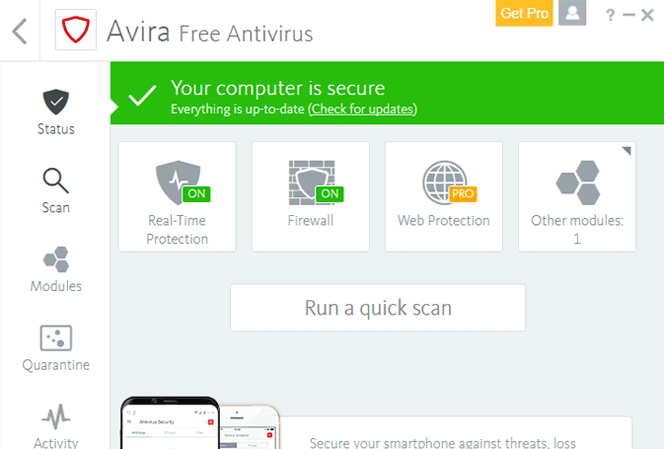 avira free antivirus