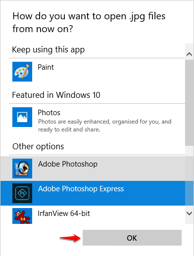 how to fix always use this app to open not working in windows 10