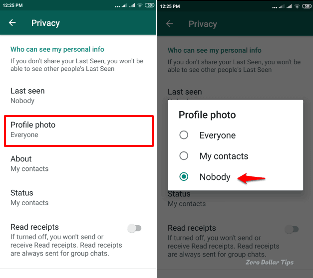how to hide your online status on whatsapp