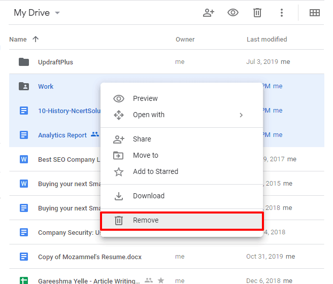 move all google drive files to another account