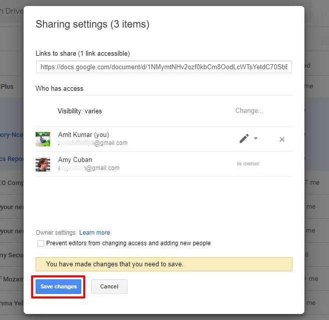 transfer all google drive files from one account to another