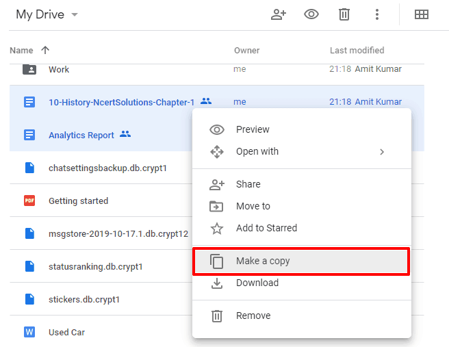 transfer all google drive files to another account