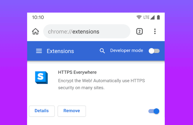 chrome extensions on android