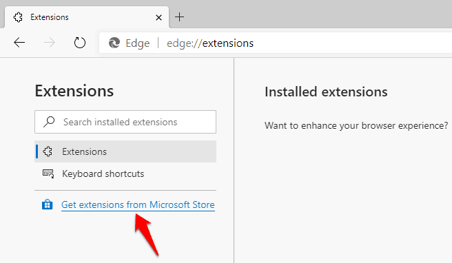 how to install extensions on microsoft edge